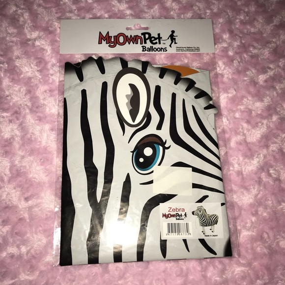 My Own Pet Balloon Zebra - Picture 2 of 2